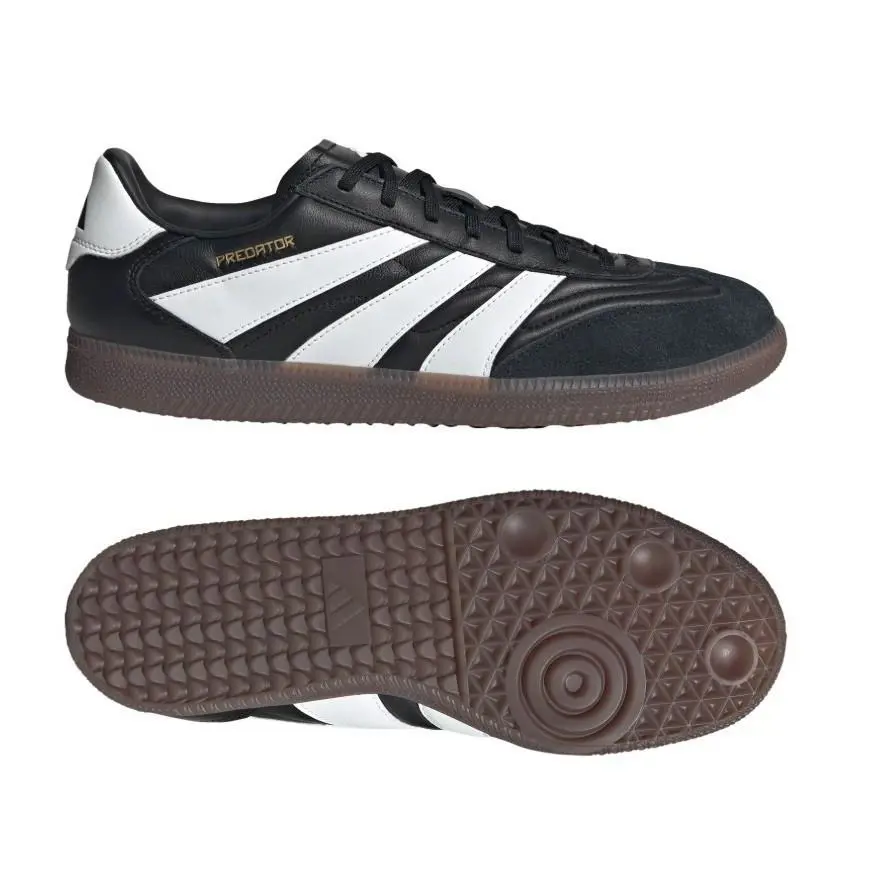 Adidas shoes Predator Freestyle - Core Black / Cloud White / Gold Metallic 2