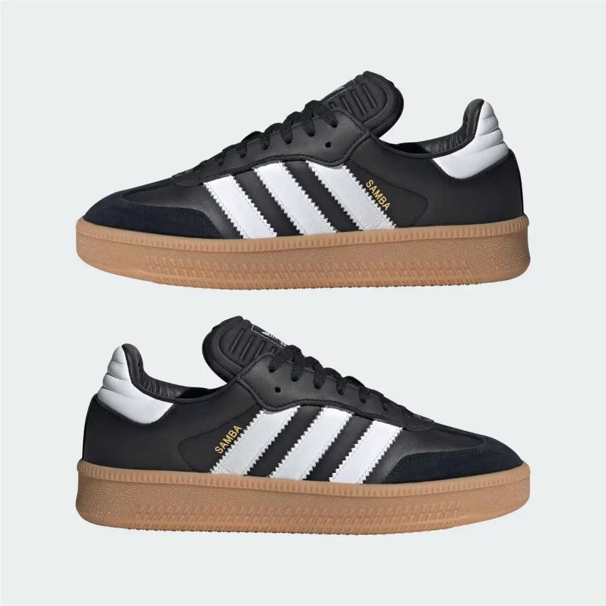 Men`s Adidas Originals IE1379 Samba Xlg Black/white Running Sneakers Shoe