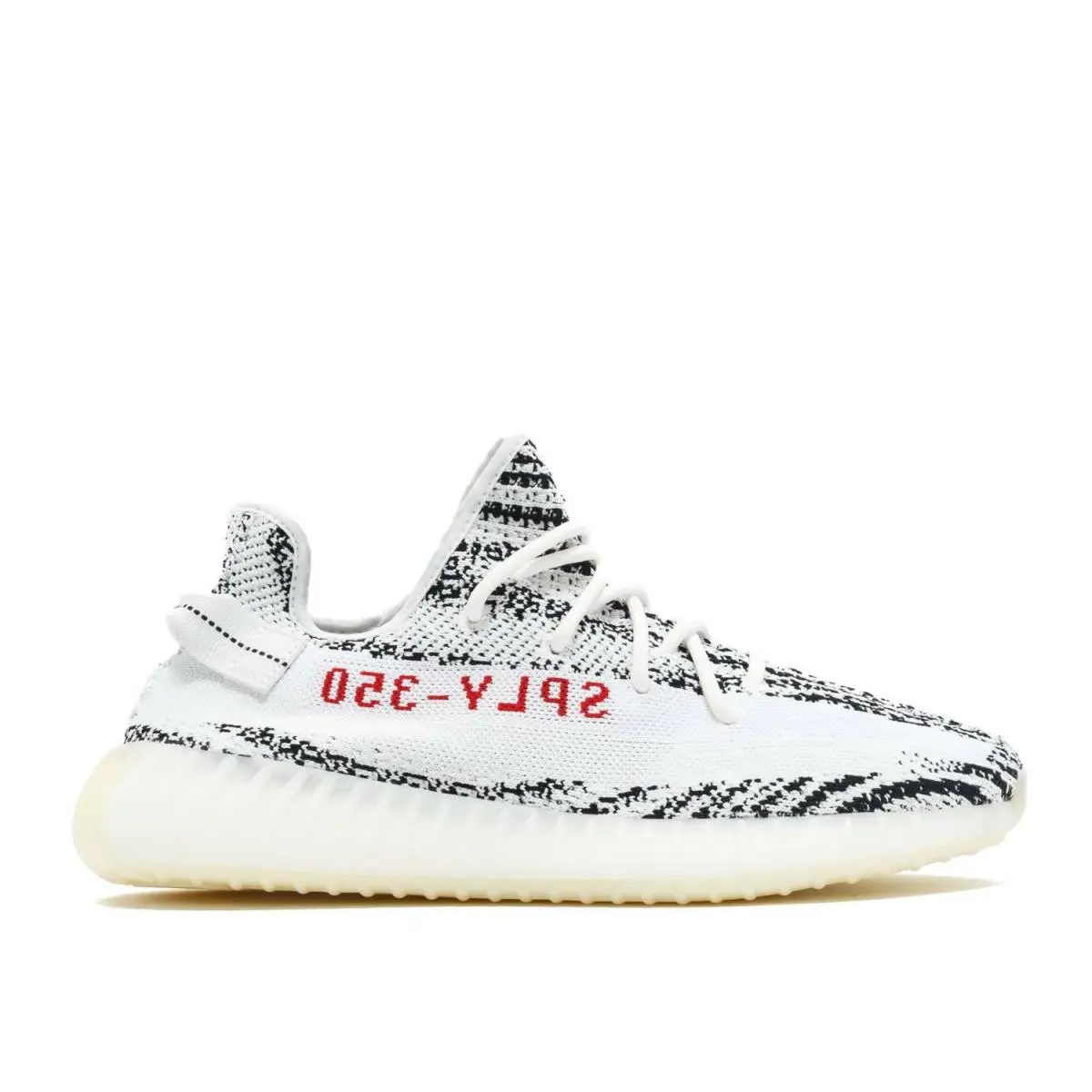 Adidas Men`s Yeezy Boost 350 V2 Zebra Athletic Fashion Sneakers CP9654 - White