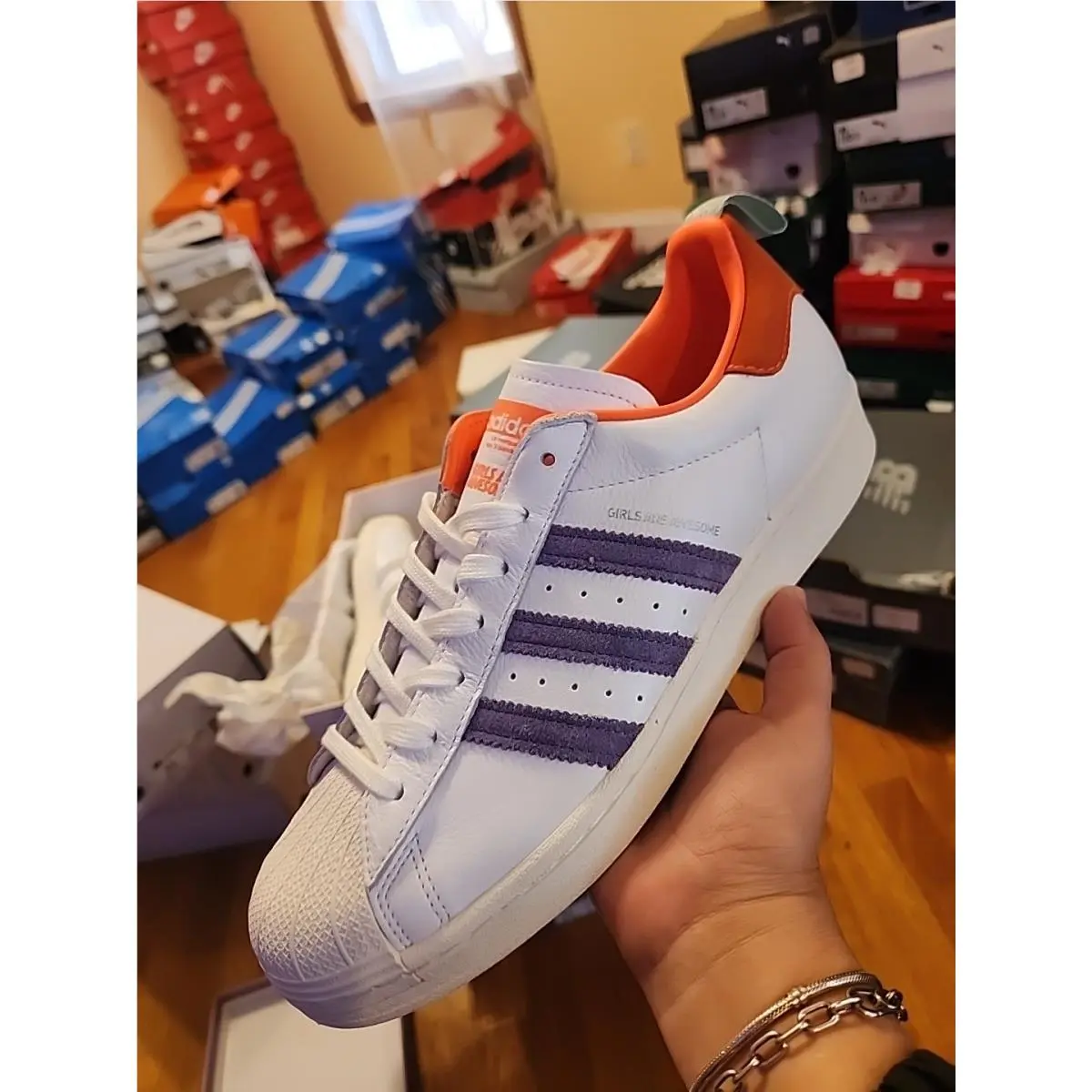 Adidas Originals Superstar Girls Are Awesome FW8087 Men`s Shoes Casual Sneaker