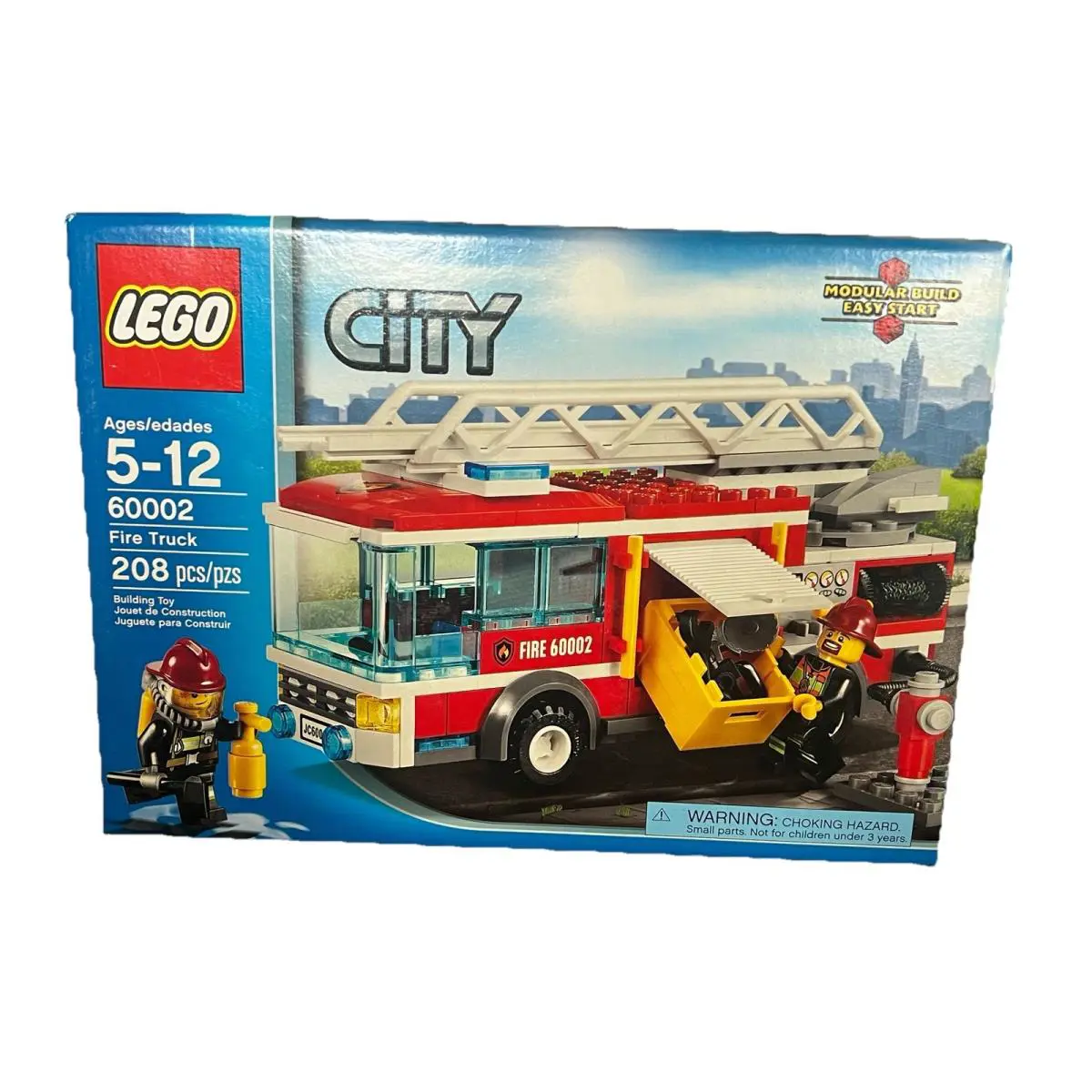 Lego City 60002 Fire Truck 208 Pcs Firefighters Minifigure