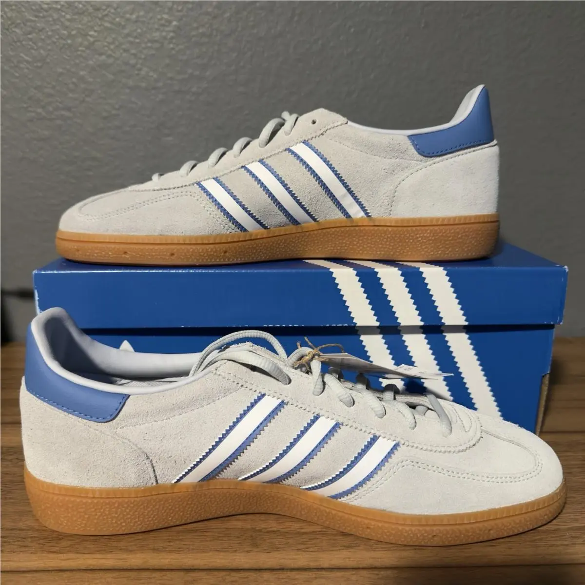 Adidas Men’s Originals Handball Spezial Carolina Halo Blue JH5442 US Size 10.5