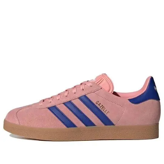 Adidas Gazelle Indoor Soccer Mens Size 11.5 Shoes Sneakers Pink Blue Gum JI2077 - Pink