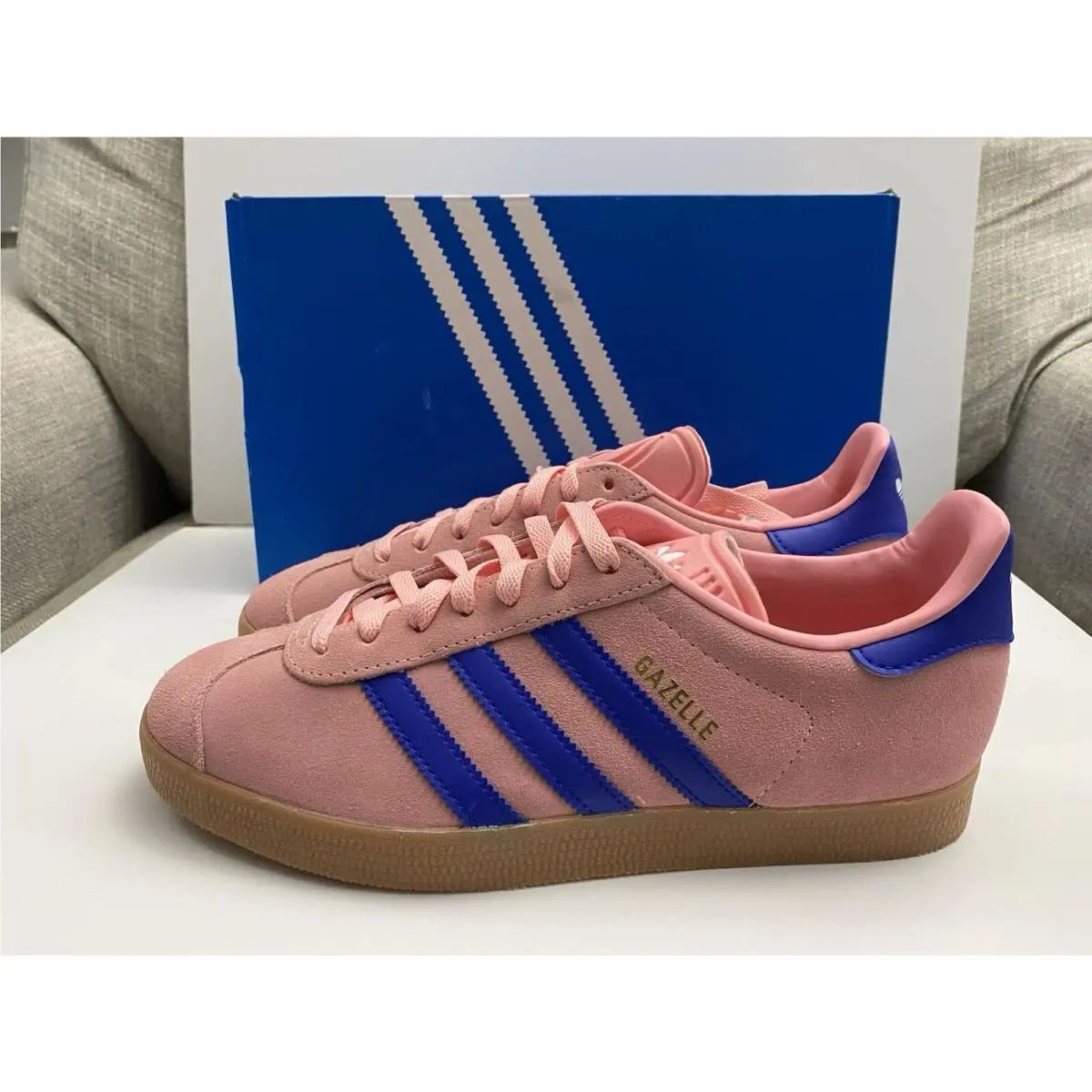 Adidas Gazelle Semi Pink Spark Men’s Size 8.5 Casual Lifestyle Shoes JI2077