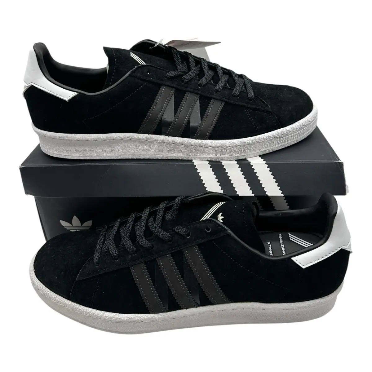 WM White Mountaineering Campus 80s Shoes Mens Sz 12 Black Sneakers BA7516 by Adidas