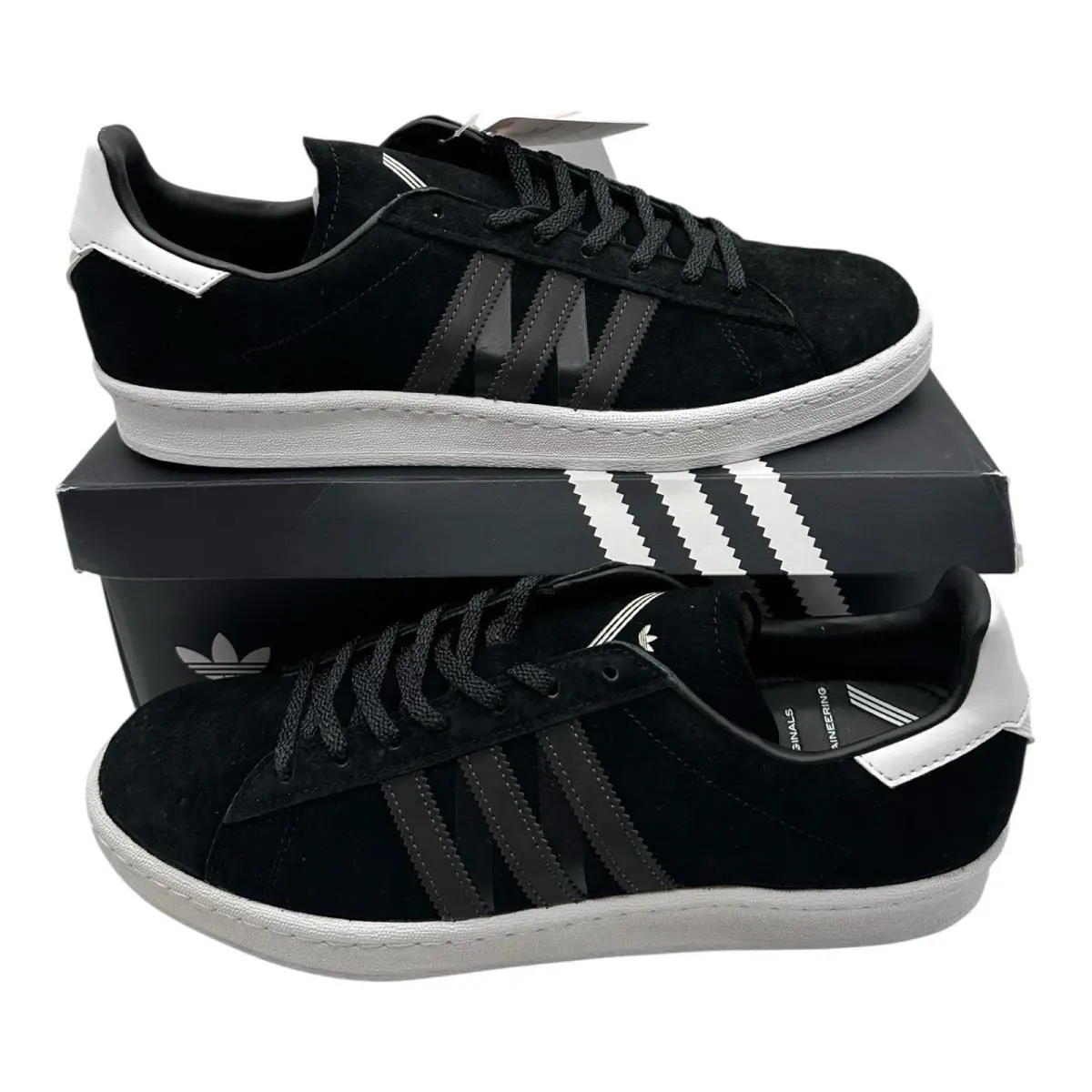 Adidas WM White Mountaineering Campus 80s Shoes Mens Sz 8 Black Sneakers BA7516 - Black