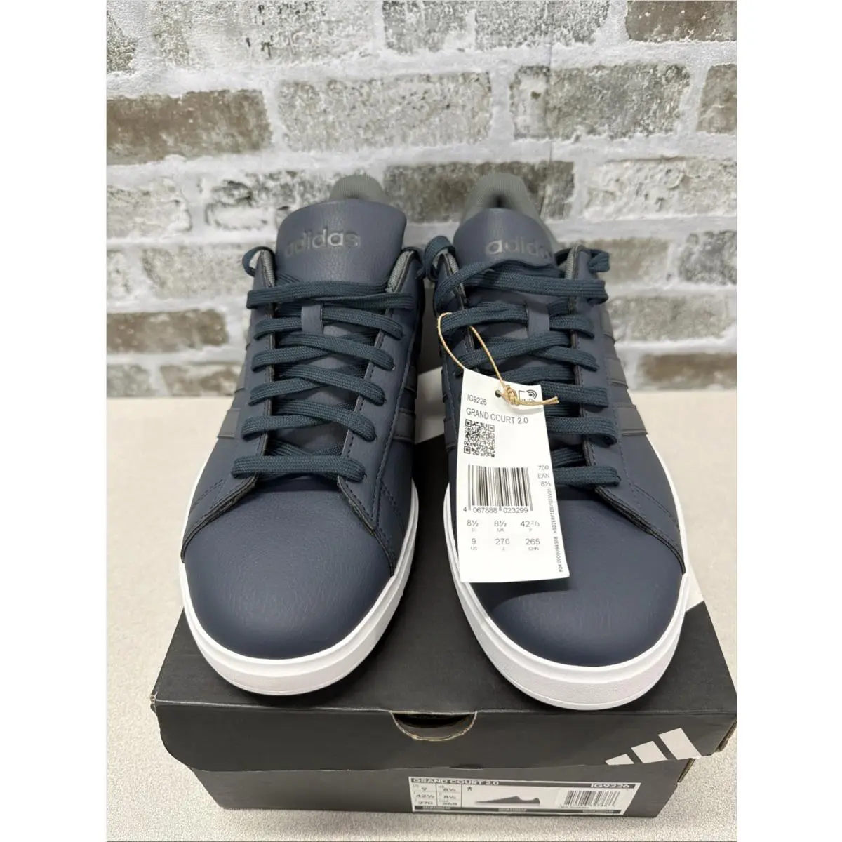 Adidas Grand Court 2.0 Blue Mens Size 9 w Box/tag IG9226