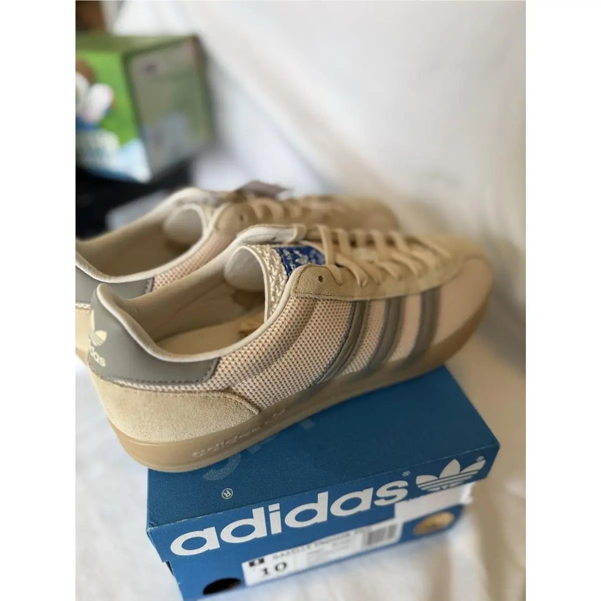Adidas shoes - adidas Gazelle Indoor Pro - Gazelle Indoor Pro - JS0667 - Sand Strata / Yellow / Charcoal / Grey (UPC: 197613250301) 0
