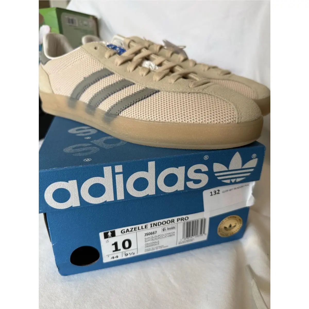 Adidas shoes - adidas Gazelle Indoor Pro - Gazelle Indoor Pro - JS0667 - Sand Strata / Yellow / Charcoal / Grey (UPC: 197613250301) 1