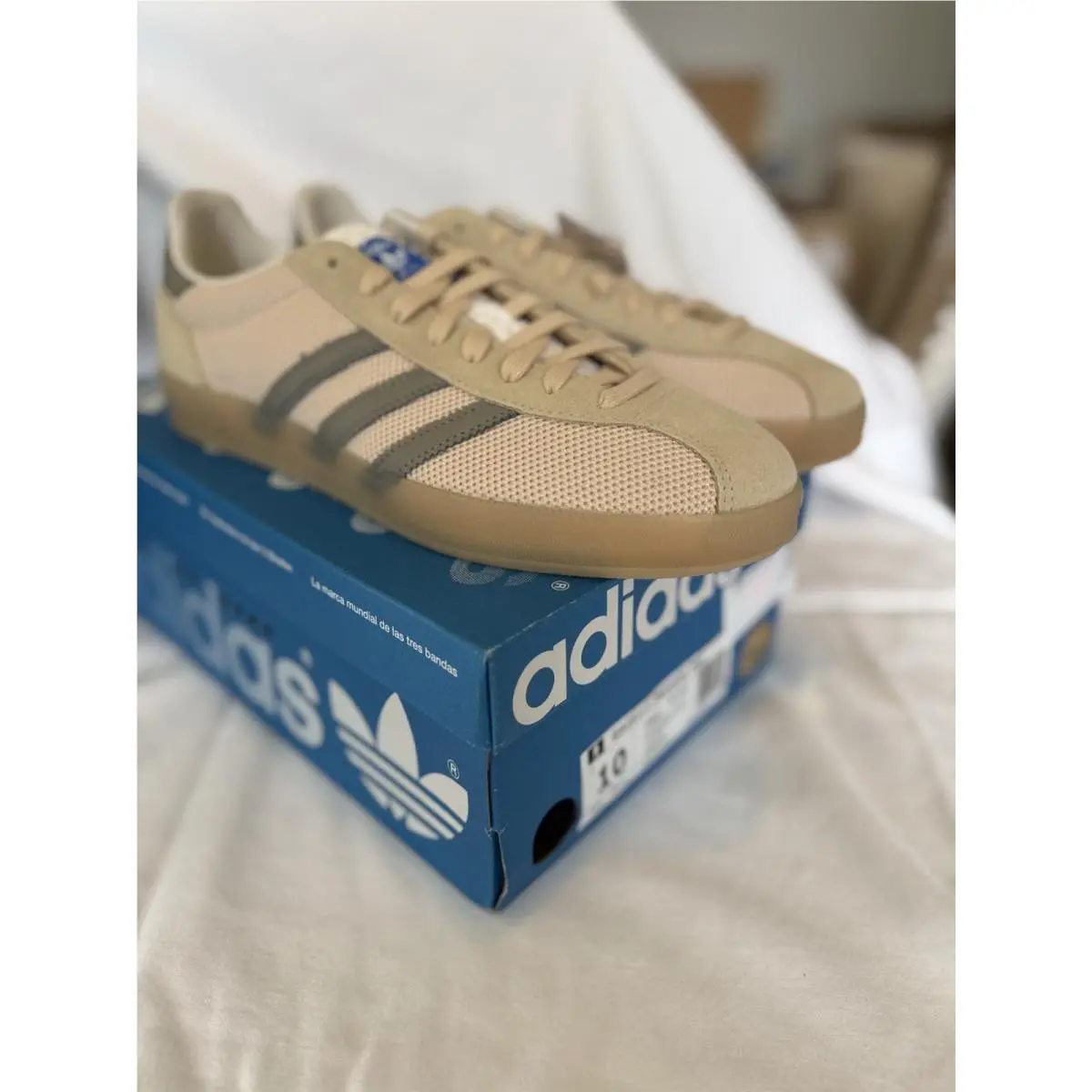 Adidas shoes - adidas Gazelle Indoor Pro - Gazelle Indoor Pro - JS0667 - Sand Strata / Yellow / Charcoal / Grey (UPC: 197613250301) 3