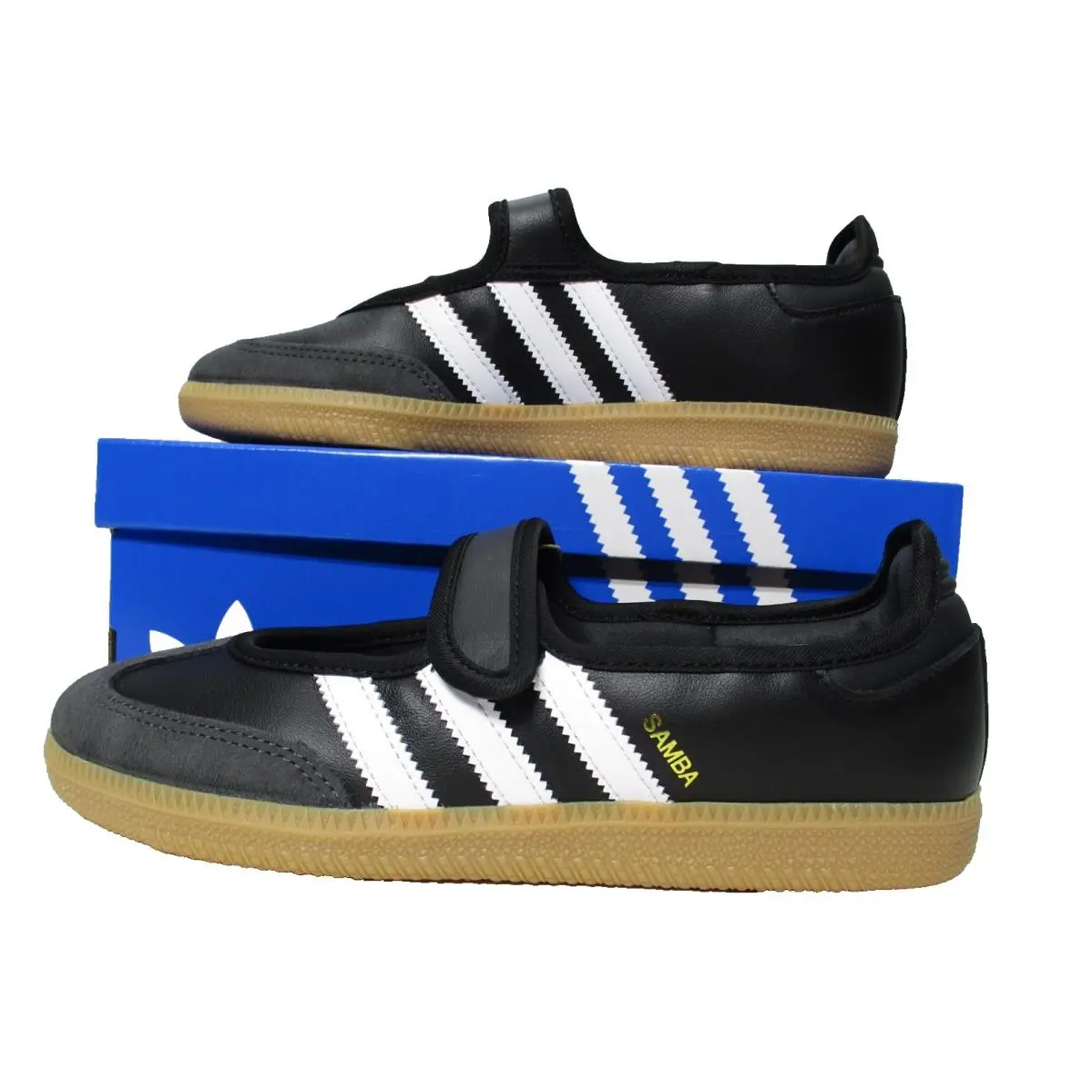 Adidas Samba Jane Shoes Black White Gum JQ6445 Womens Sz 8.5 - Black