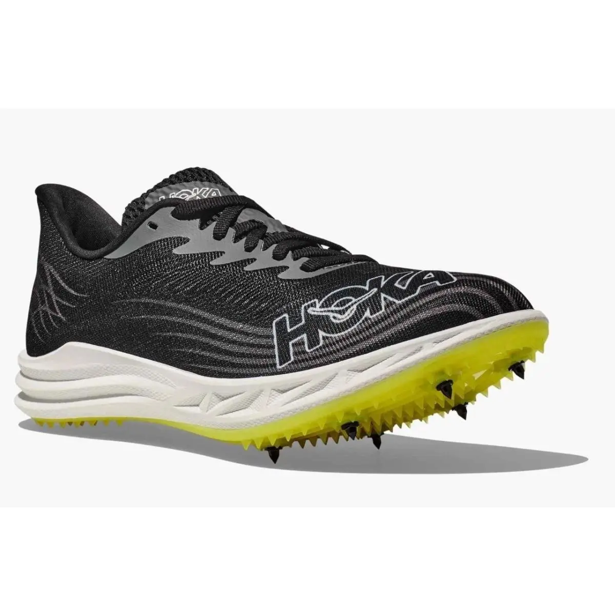 Hoka Crescendo MD 2 Track Spikes Mens 10 Womens 11.5 Black White 1155116-BWHT