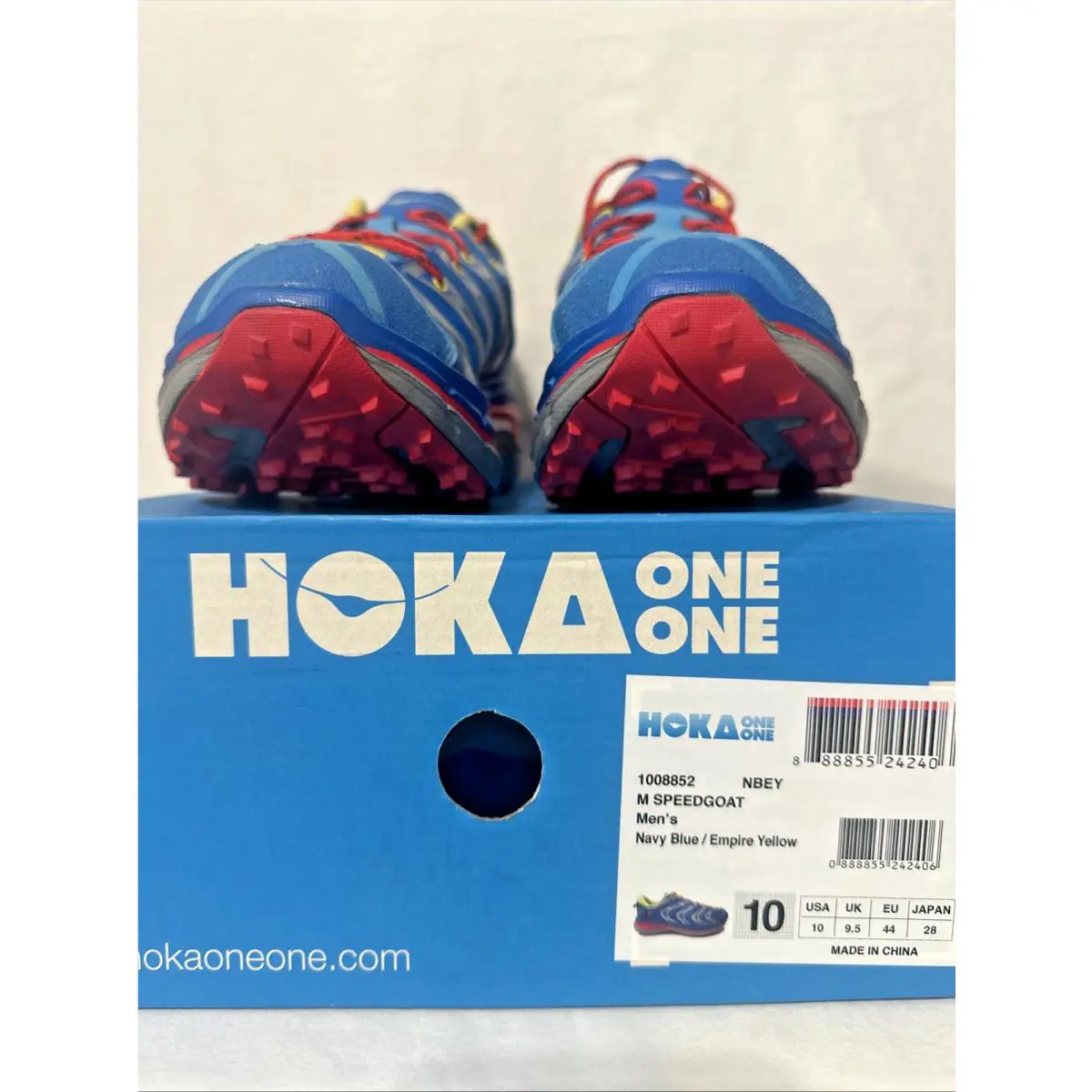 Hoka shoes - Speedgoat - Speedgoat - 1008852 NBEY - Navy Blue - Empire Yellow (UPC: 888855242406) 1