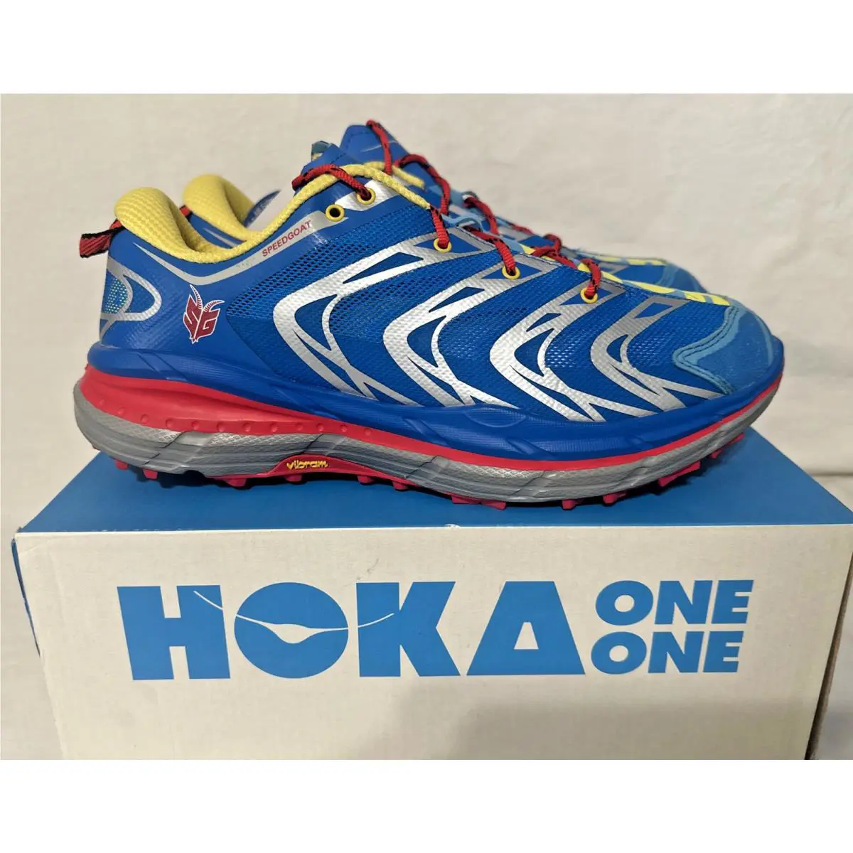 Hoka shoes - Speedgoat - Speedgoat - 1008852 NBEY - Navy Blue - Empire Yellow (UPC: 888855242406) 2