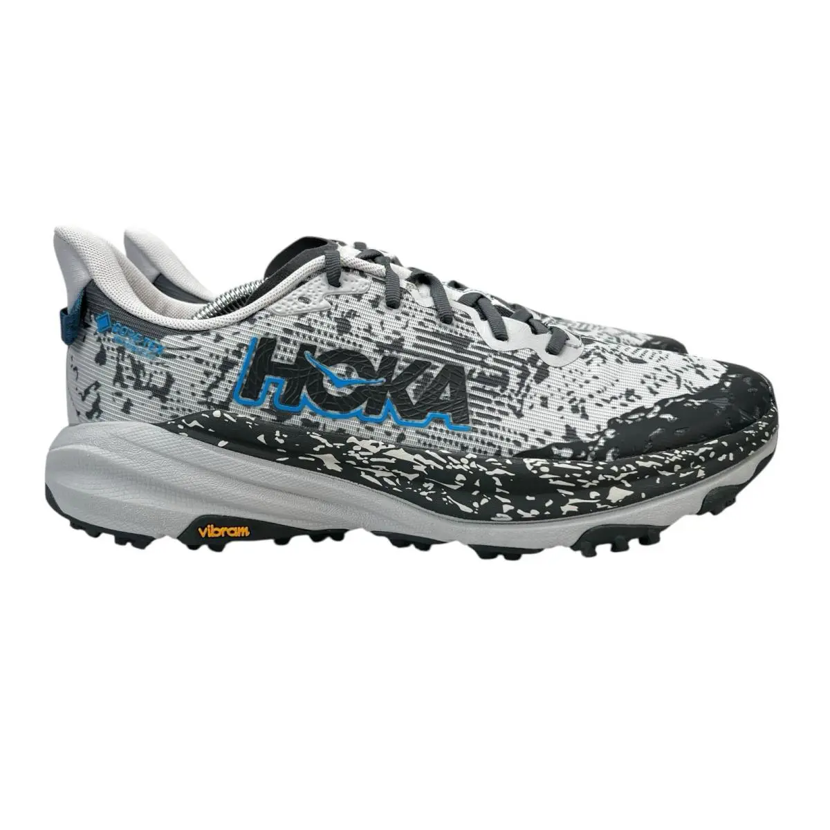Hoka Speedgoat 6 Gtx Stardust Outer Orbit Trail Running Shoes Men`s Size 12.5 D - Gray