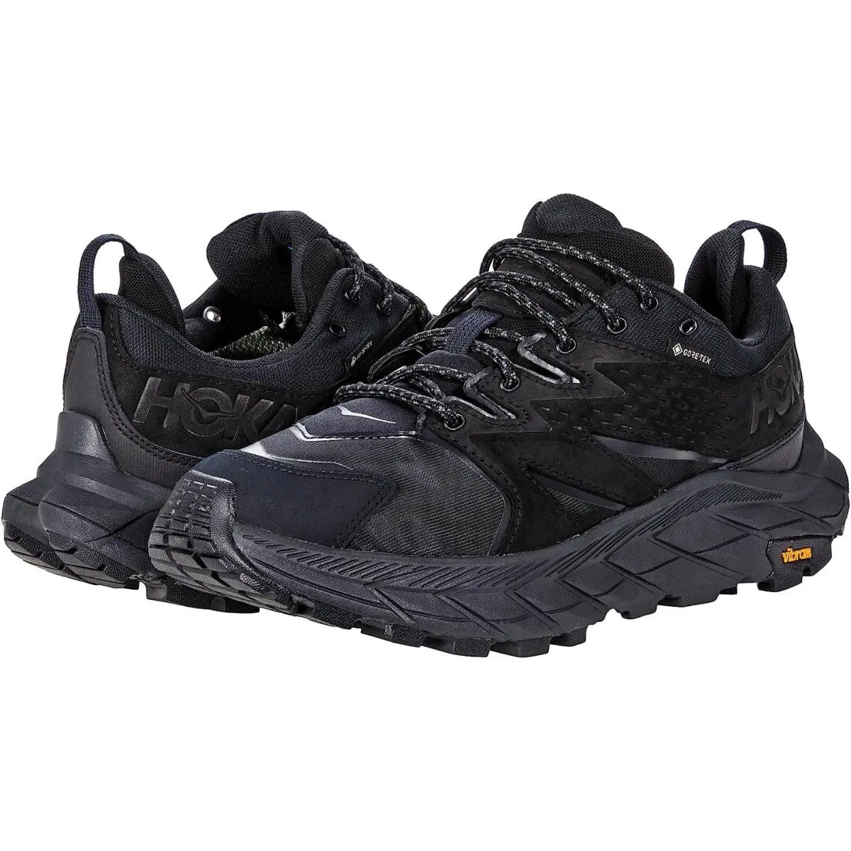 Hoka One One Anacapa Low Gore-tex Hiking Waterproof Sneakers Black Men`s Sz 12.5 - Black