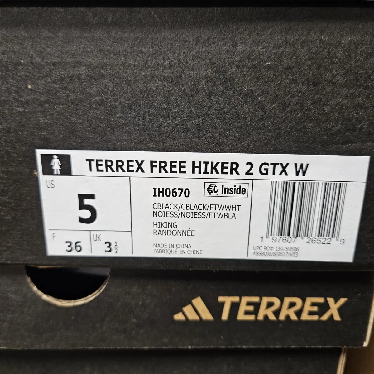 Adidas shoes - adidas Terrex Free Hiker 2 - IH0670 - Black / White (UPC: 197607265229) 5