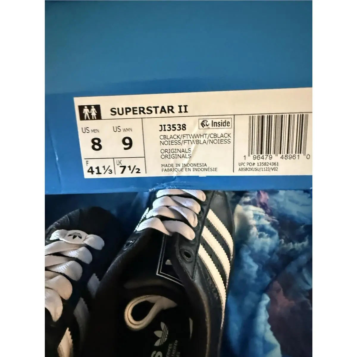 Adidas shoes - adidas Superstar II - Superstar - JI3538 - Black (UPC: 0196479489610) 7