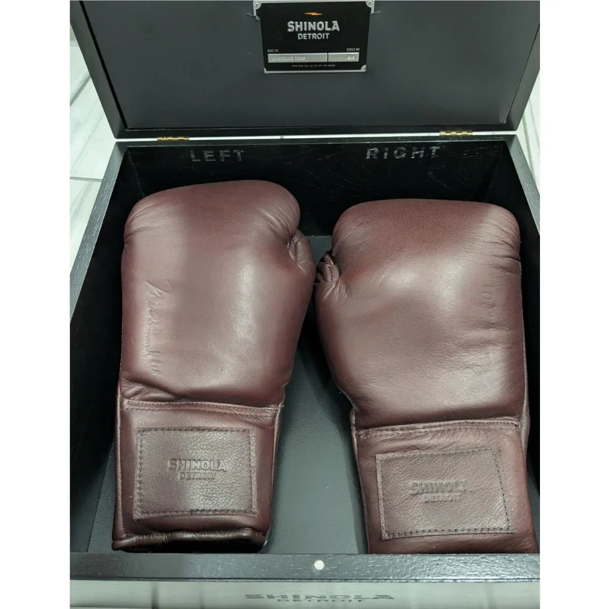Shinola Muhammad Ali Boxing Gloves By John Golomb Very Rare