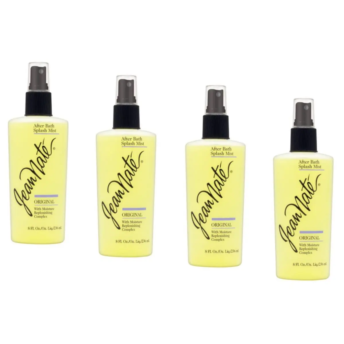 Revlon Jean Nate After Bath Splash Mist Body Spray 8 fl oz Pack of 4