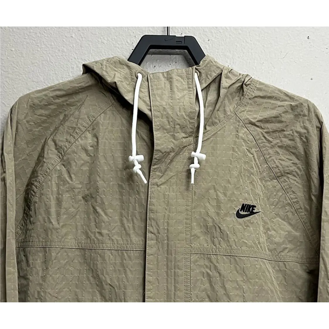 Nike clothing - Nike Club Bandon Lightweight Woven Hooded Jacket - FN3108-247 - Khaki (UPC: 196974888987) 0
