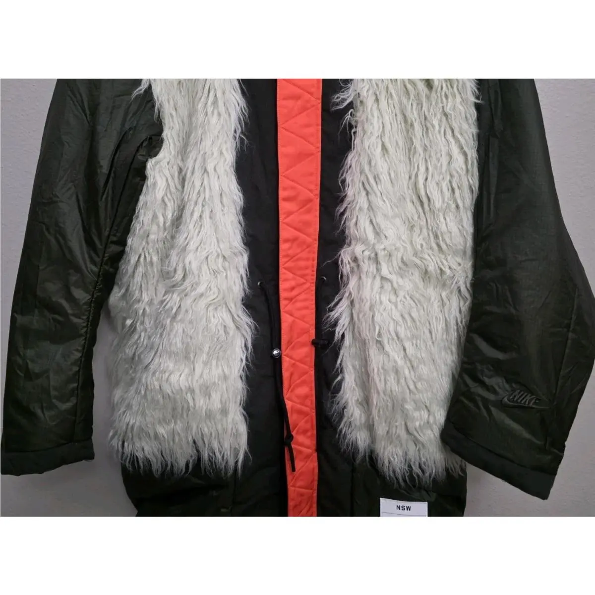 Nike clothing - Nike Sportswear Therma-Fit Reversible Sideline Parka Jacket - DD6775-355 - Sequoia (UPC: 195242731024) 12