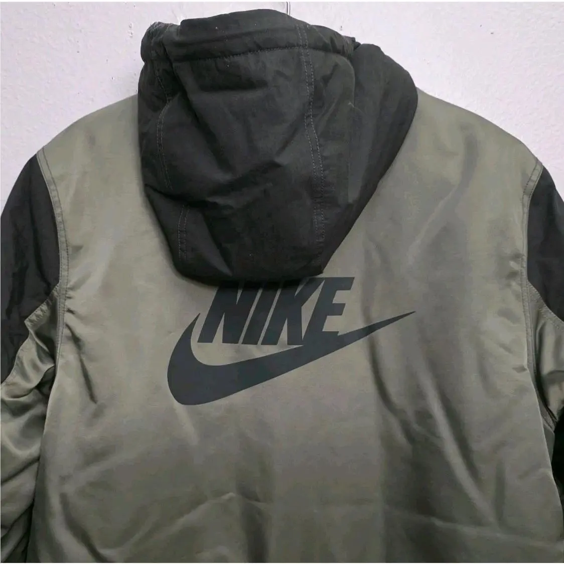 Nike clothing - Nike Sportswear Therma-Fit Reversible Sideline Parka Jacket - DD6775-355 - Sequoia (UPC: 195242731024) 7