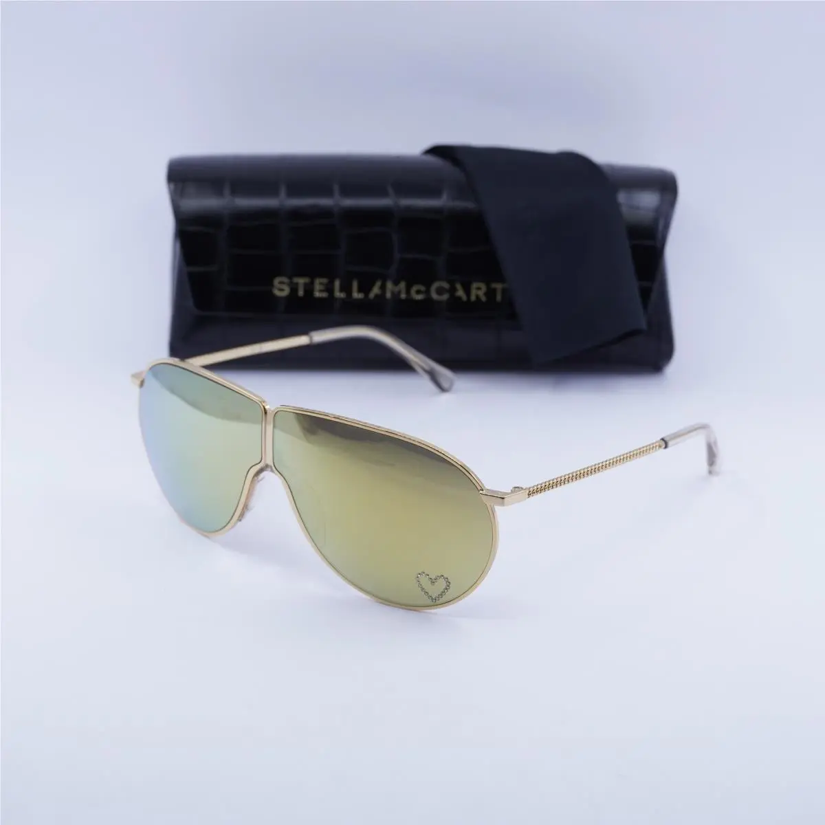 Stella Mccartney SC40064I 30C Gold/brown Gold Mirror 68-3-140 Sunglasses