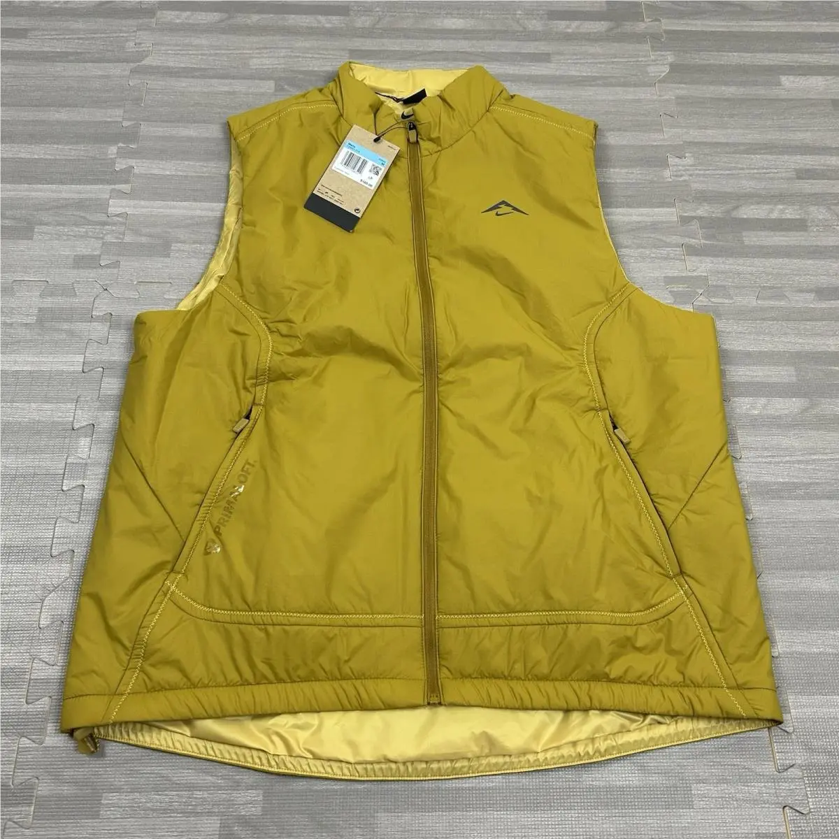 Nike Trail Therma-fit Prima Loft Vest Full-zip Mens Medium FZ0001 Bronzine