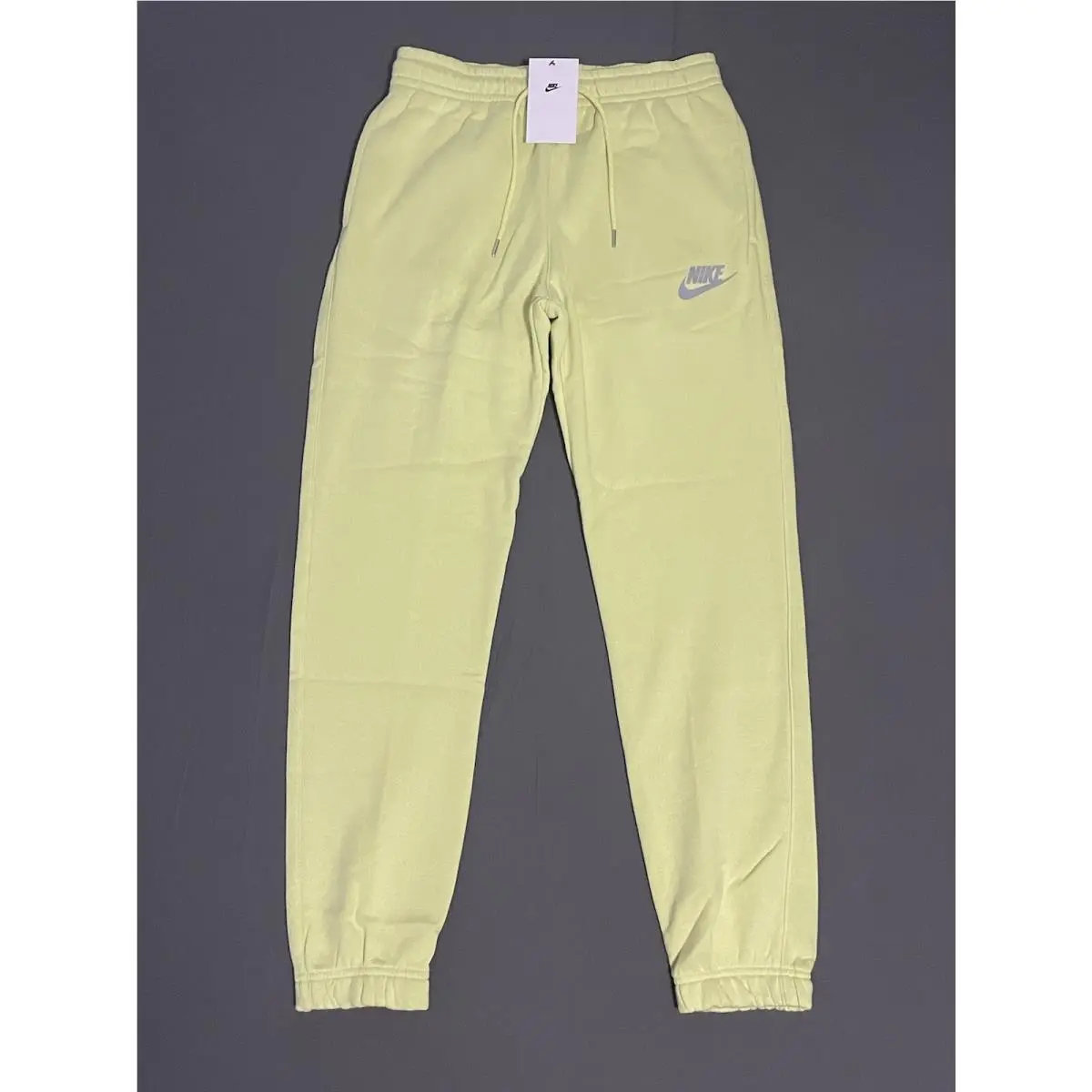 Nike Nsw Club Ribbed Fleece Jogger Sweatpants DM1242-352 Men Small Limelight