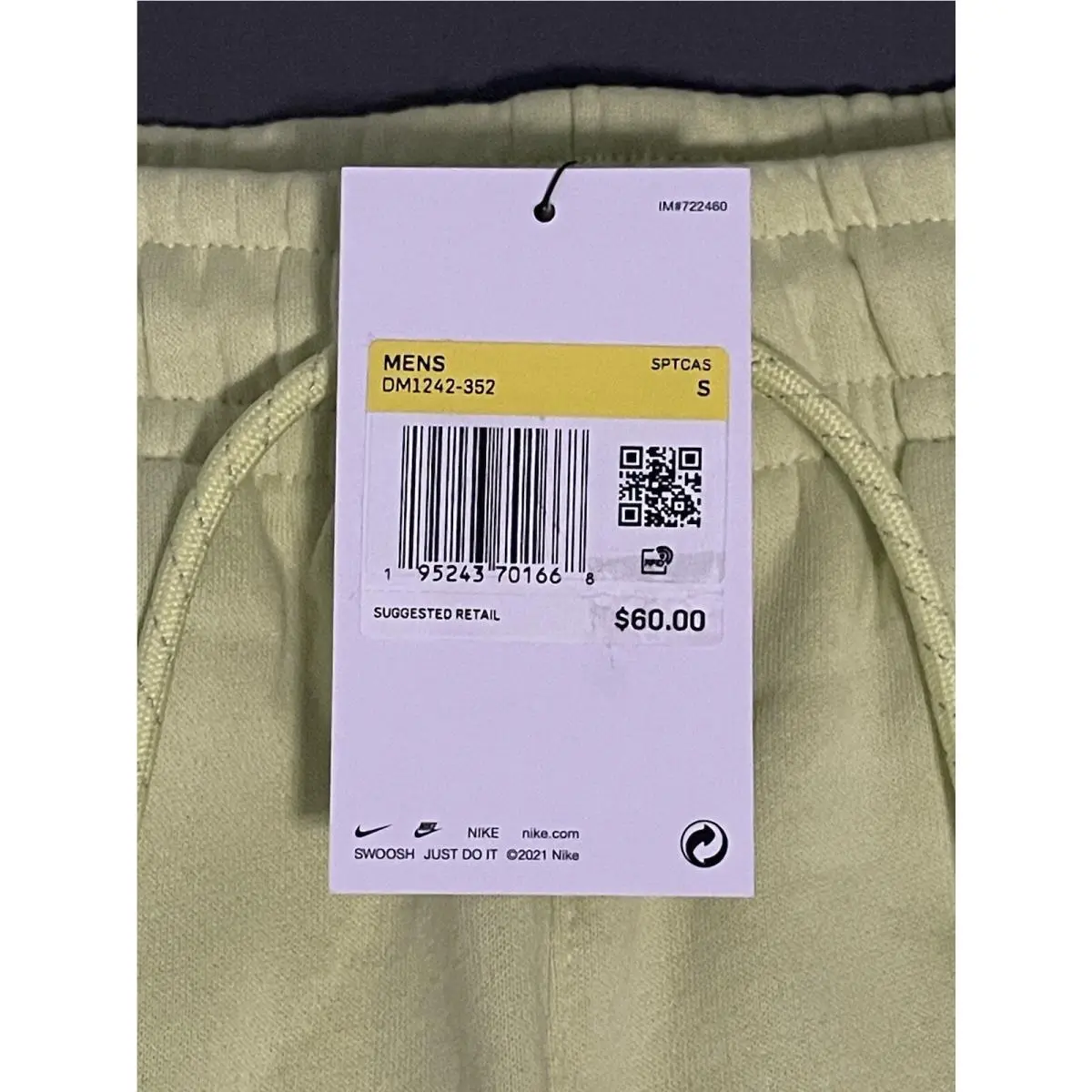 Nike clothing - Nike Sportswear Club - Sportswear Club - DM1242-352 - Limelight Green (UPC: 0195243701668) 3