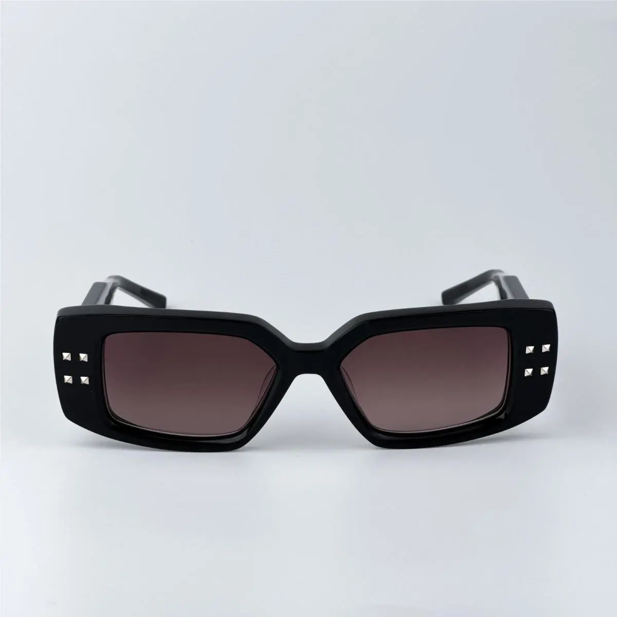 Valentino Men Sunglasses Black Gold Rose Square V-cinque VLS-108A-53