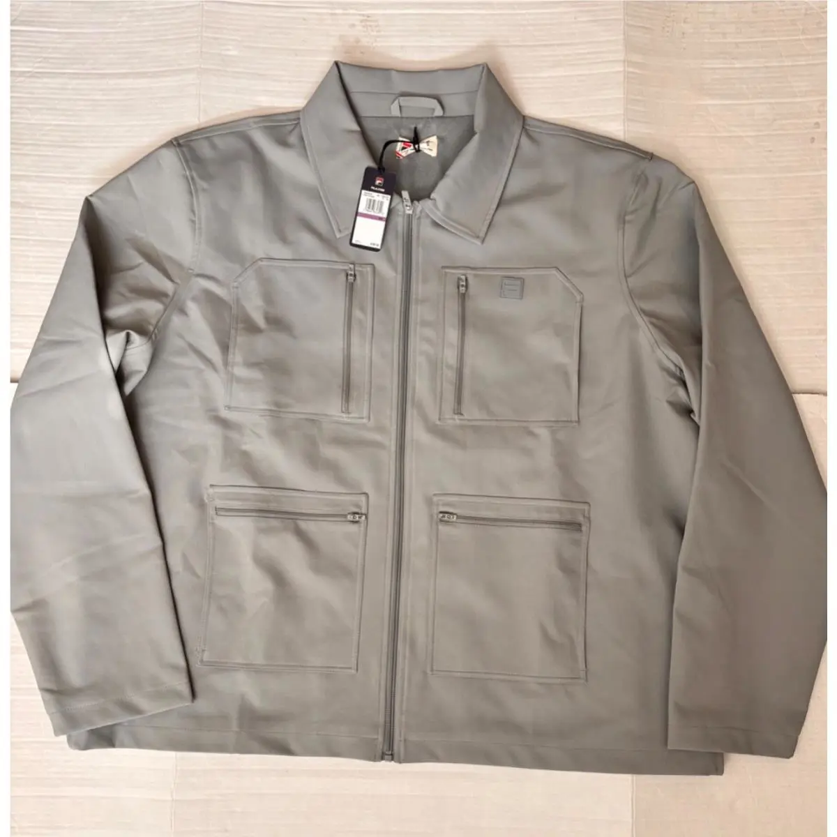 Fila clothing - FILA 4-POCKETS TOUR JACKET - TOUR JACKET - BLACK & GREY, :: BLACK 9