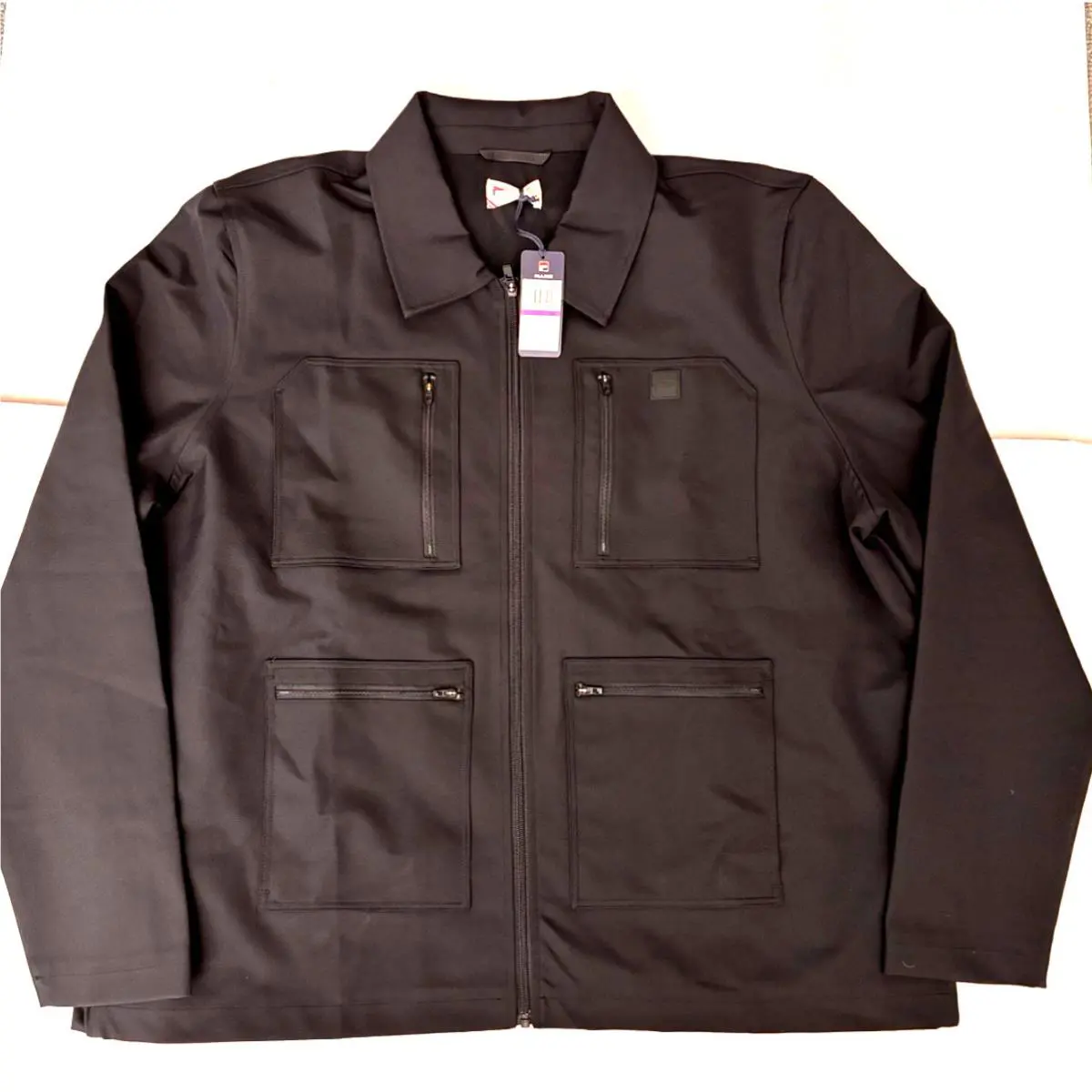 Fila clothing - FILA 4-POCKETS TOUR JACKET - TOUR JACKET - BLACK & GREY, :: BLACK 4