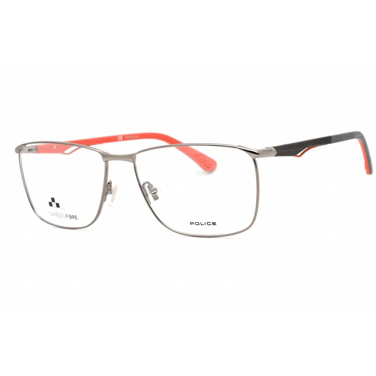 Police Demo Rectangular Unisex Eyeglasses VPLF06 0509 57 VPLF06 0509 57