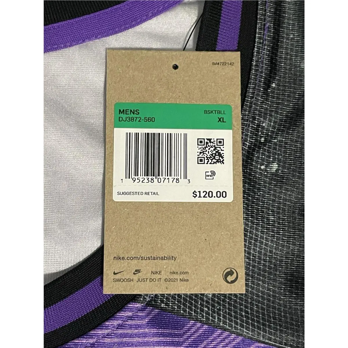 Nike clothing - Nike Lebron Space Jam A New Legacy Goon Squad - DJ3872-560 - Purple/Black (UPC: 0195238071783) 4