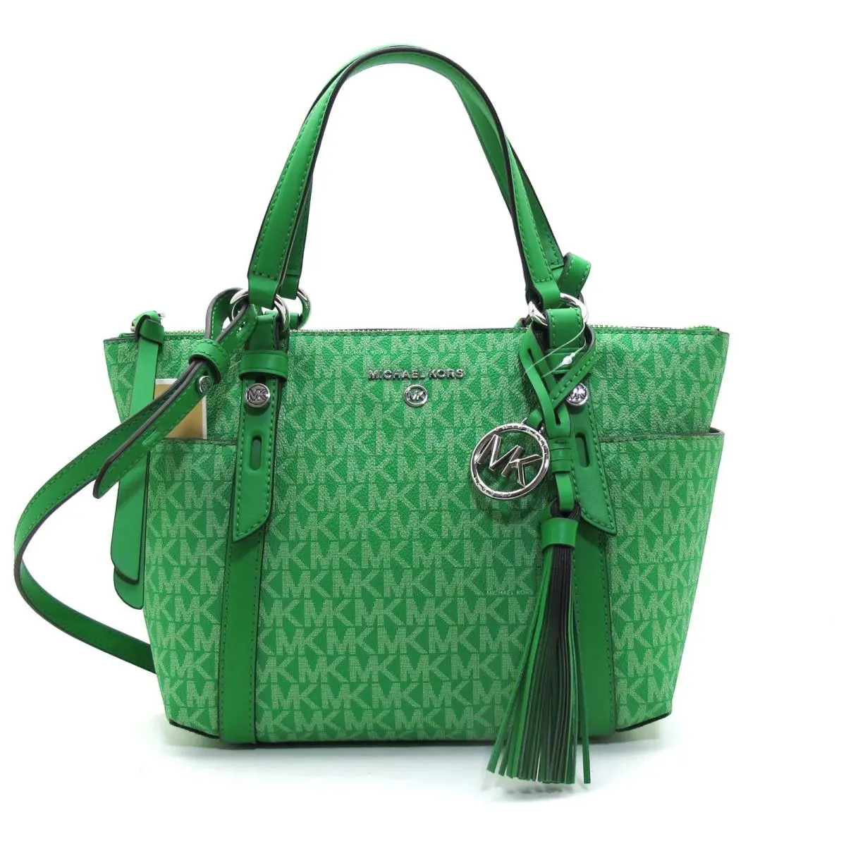 Michael Kors Sullivan Small Convertible Top Zip Shoulder/satchel Palm Green