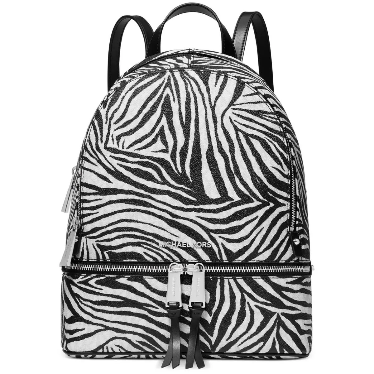 Kors Rhea Zebra Print Backpack