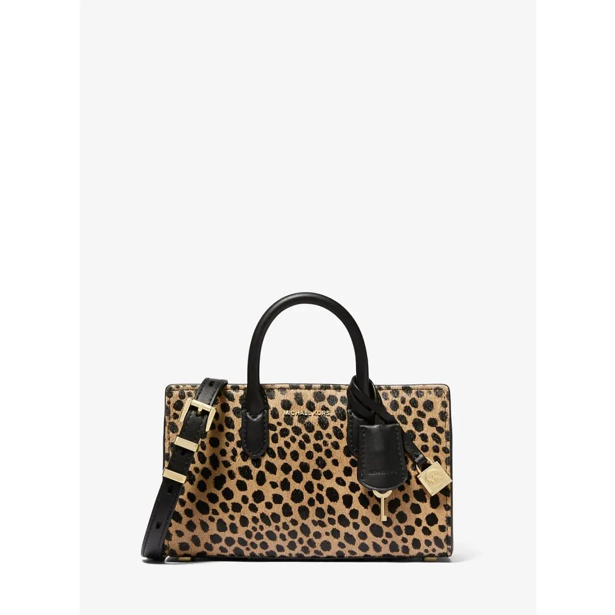 Michael Kors Scarlett XS EW Cheetah-print Calf Hair Crossbody