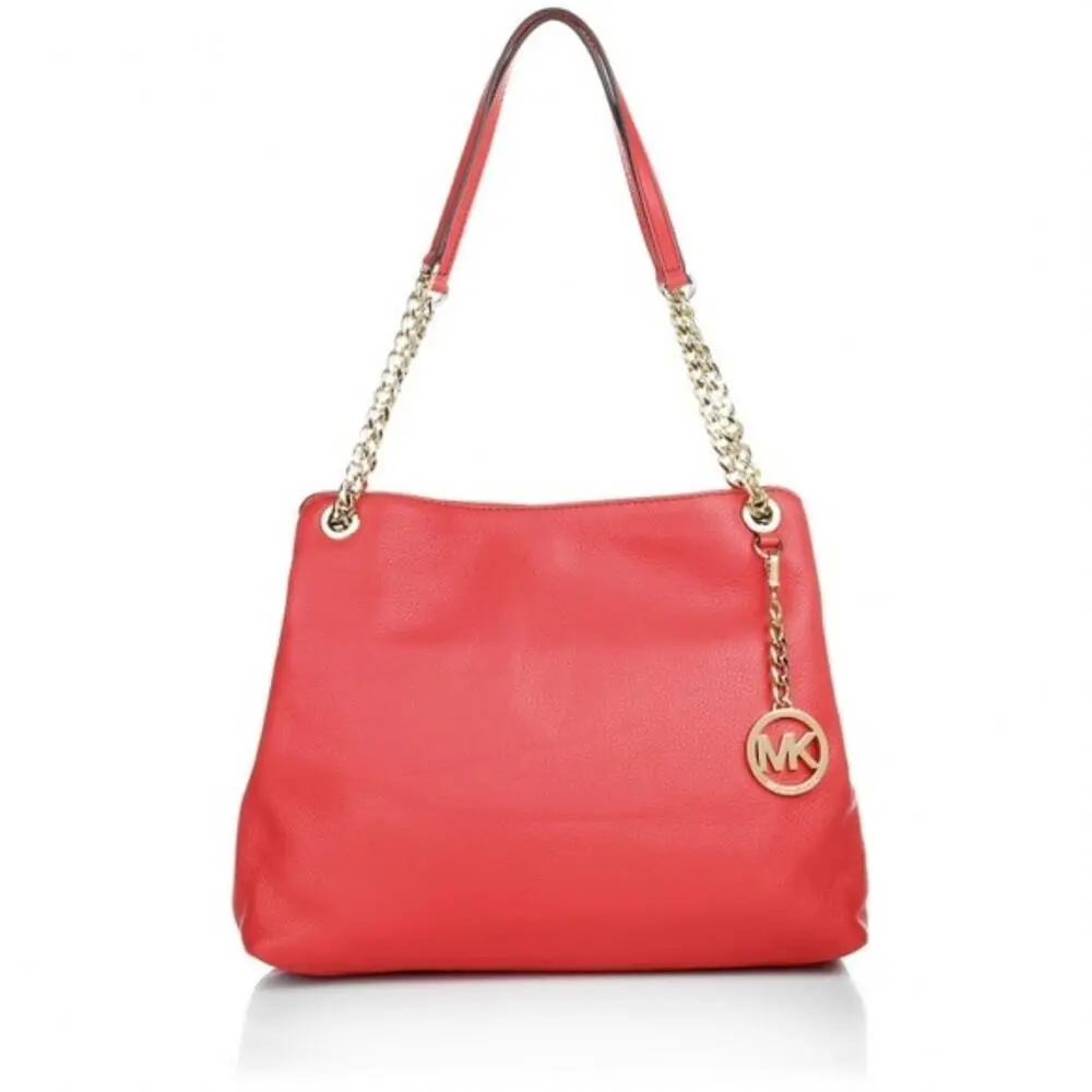 Pink Michael Kors Jet Set Chain Shoulder Bag