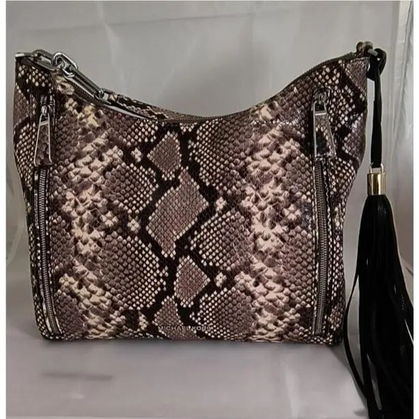 Michael Kors Snakeskin Print Shoulder/hobo Bag