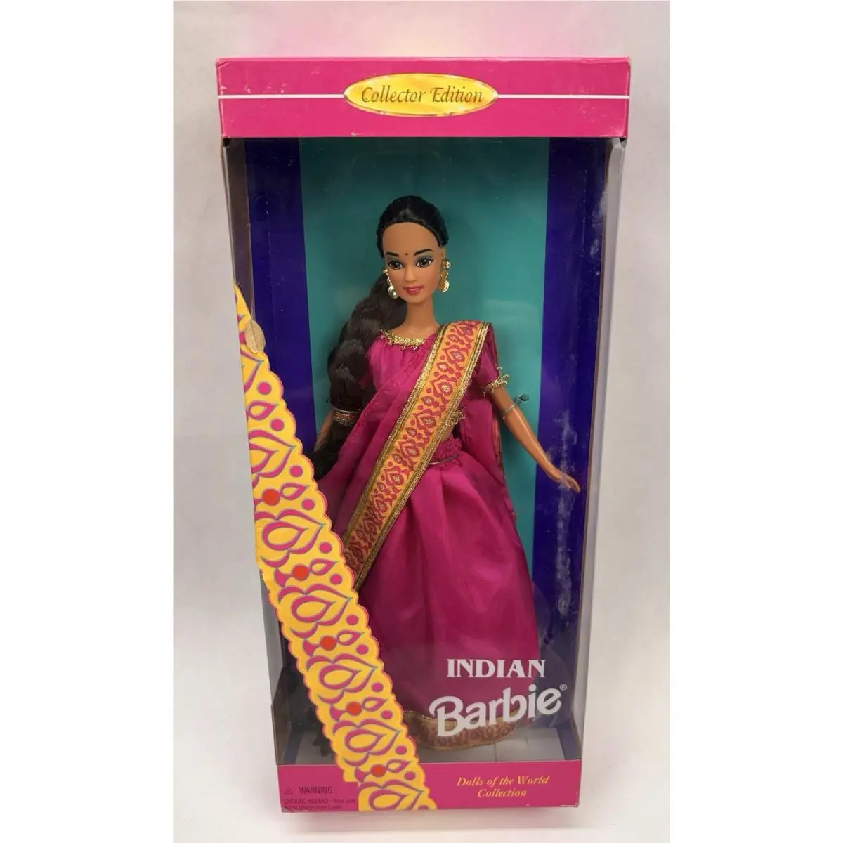1995 Dotw Indian Barbie 14451 Dolls Of The World India Vintage