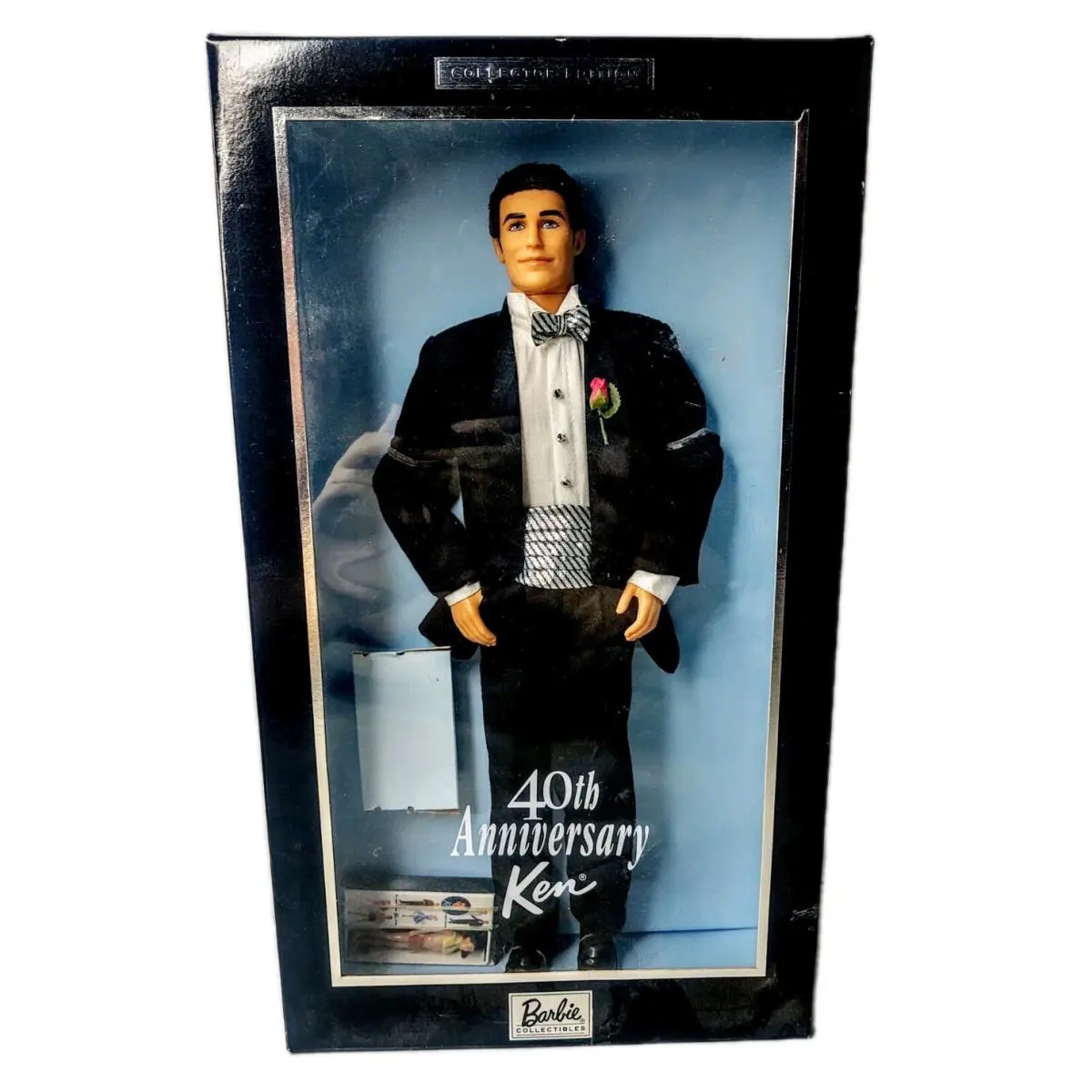2001 40th Anniversary Ken Doll Barbie Collector Edition Suit Bow Tie Nrfb