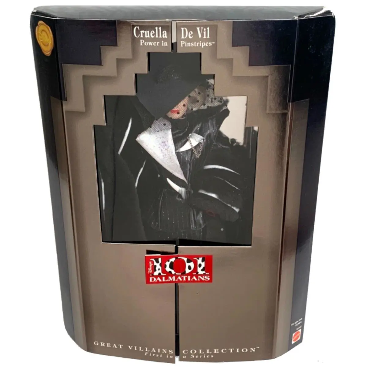 Disney 101 Dalmatians Cruella De Vil Doll 1996 Mattel Vintage
