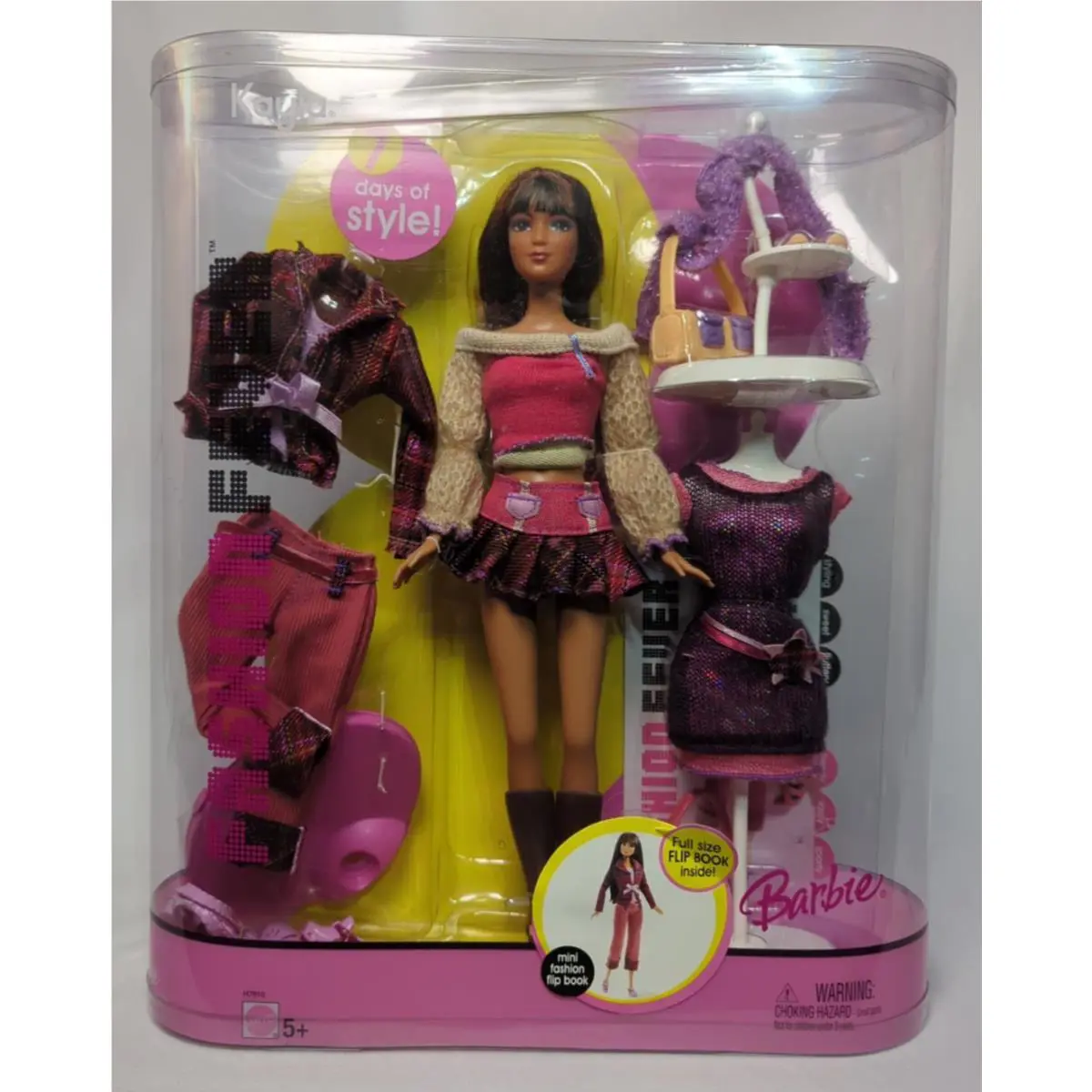 2005 Barbie Fashion Fever Kayla 7 Days Of Style H7610