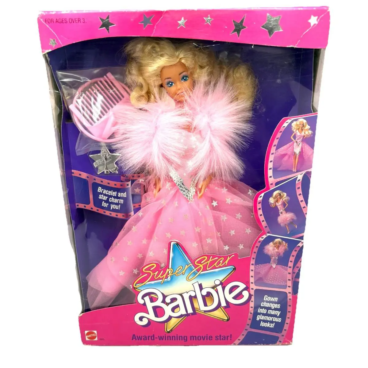 Vintage 1988 Superstar Glam Barbie Doll 1604 Award-winning Movie Star