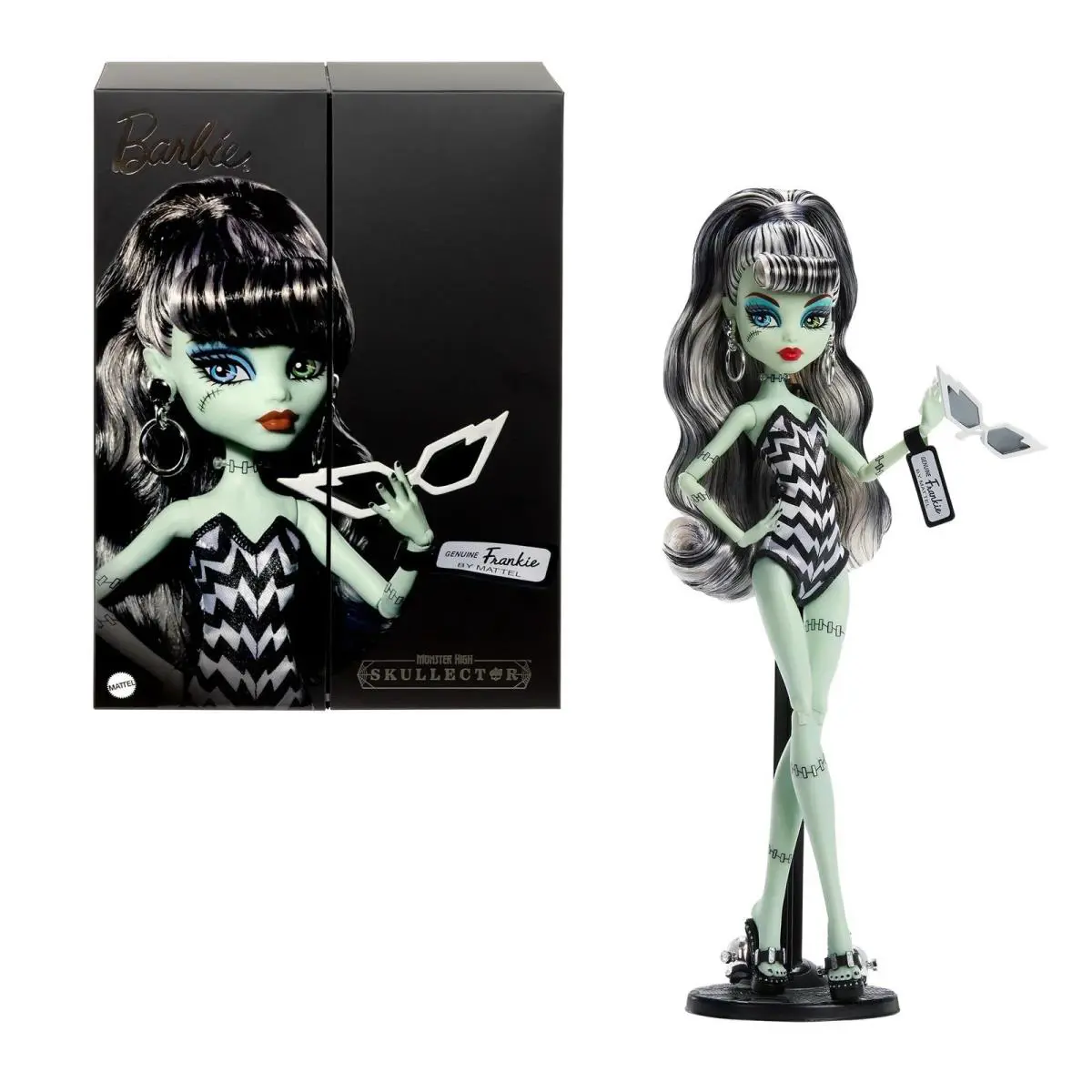 Monster High Frankie Stein X Barbie Mattel 80th Anniversary Doll Box IN Hand