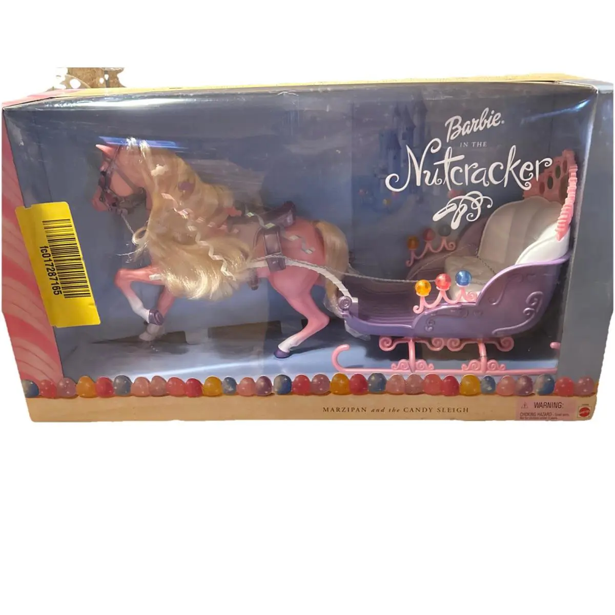 Barbie Nutcracker Horse Marzipan Candy Sleigh 2001 Vintage Mattel 50309