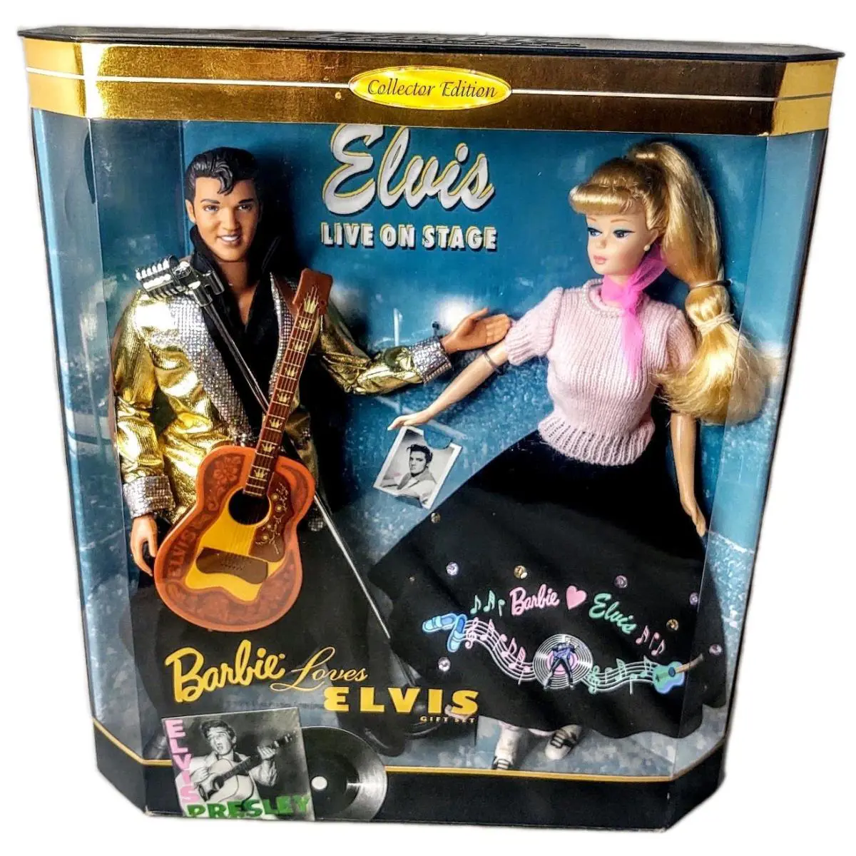 Barbie Loves Elvis Presley Live on Stage Vintage Reproduction Doll Gift Set Nrfb