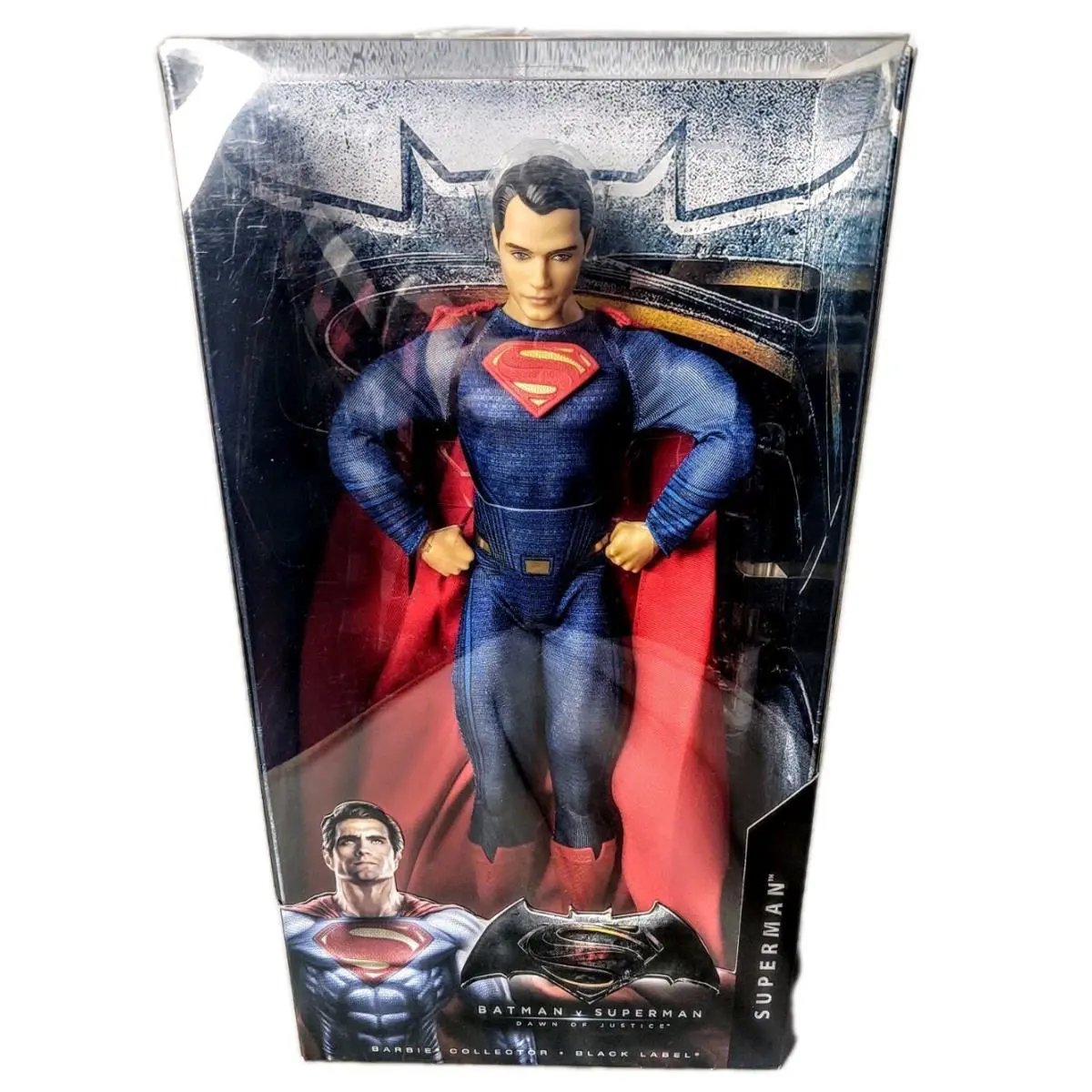 Batman vs Superman Dawn of Justice Barbie Collector Super Man Doll Figure Nrfb